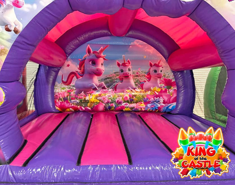Unicorn Bouncy Castle Hire in Dunfermline, Glenrothes and Kirkcaldy plus Tullibody, Larbert and Alloa
