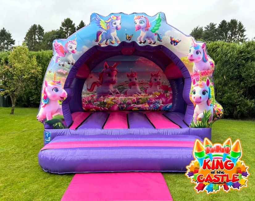 Unicorn Bouncy Castle Hire in Dunfermline, Glenrothes and Kirkcaldy plus Tullibody, Larbert and Alloa