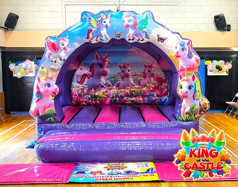 Unicorn Bouncy Castle Hire in Dunfermline, Glenrothes and Kirkcaldy plus Tullibody, Larbert and Alloa