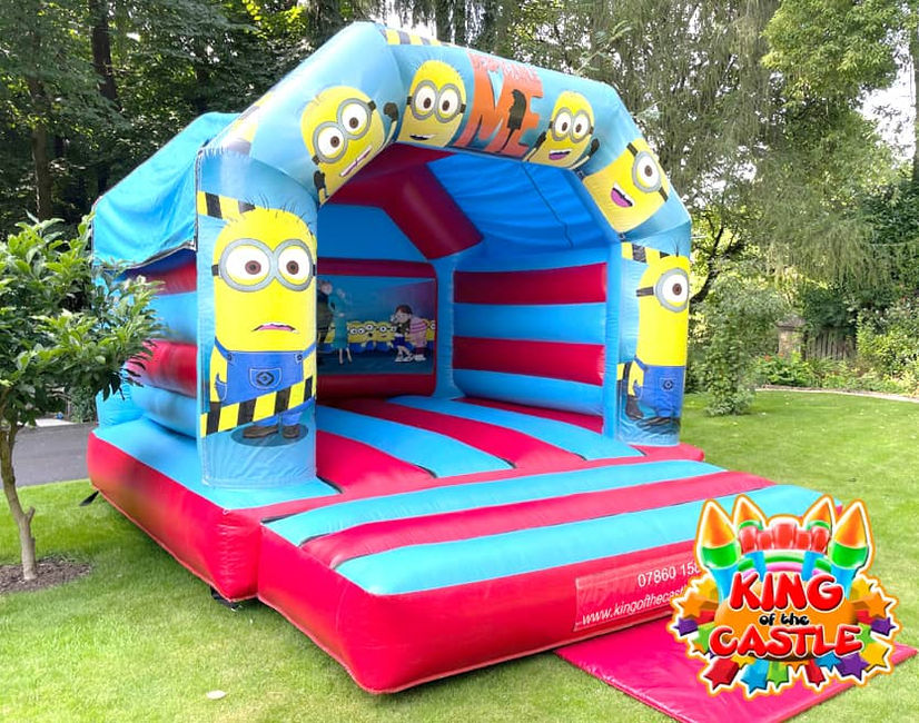 Minions Party Bouncy Castle Hire in Dunfermline, Glenrothes and Kirkcaldy plus Clackmannanshire, Larbert and Kinross