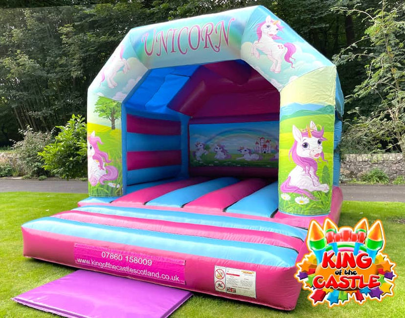 Unicorn Bouncy Castle Hire in Dunfermline, Glenrothes and Kirkcaldy plus Tullibody, Larbert and Alloa