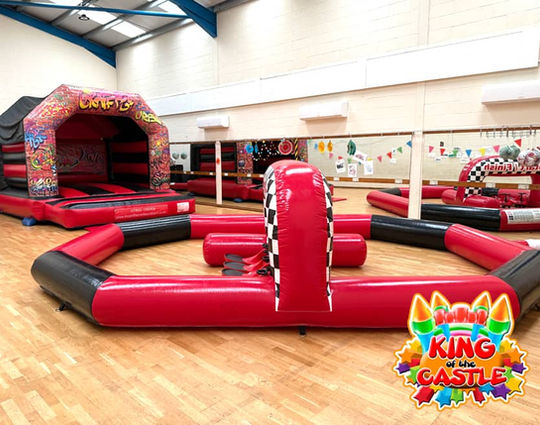 Get your party into high gear with our Didi Car racetrack and Bouncy castle package.
Available for delivery throughout Fife: Dunfermline, Glenrothes and Kirkcaldy, plus Kincardine, Alloa and Milnathort