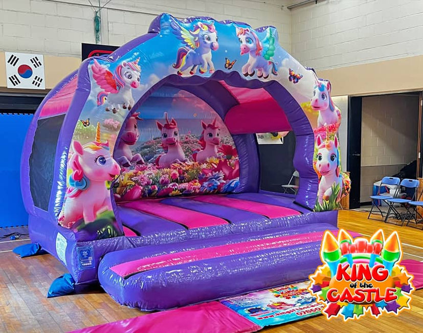 Unicorn Bouncy Castle Hire in Dunfermline, Glenrothes and Kirkcaldy plus Tullibody, Larbert and Alloa