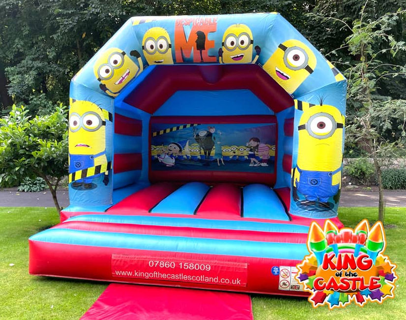 Minions Party Bouncy Castle Hire in Dunfermline, Glenrothes and Kirkcaldy plus Clackmannanshire, Larbert and Kinross