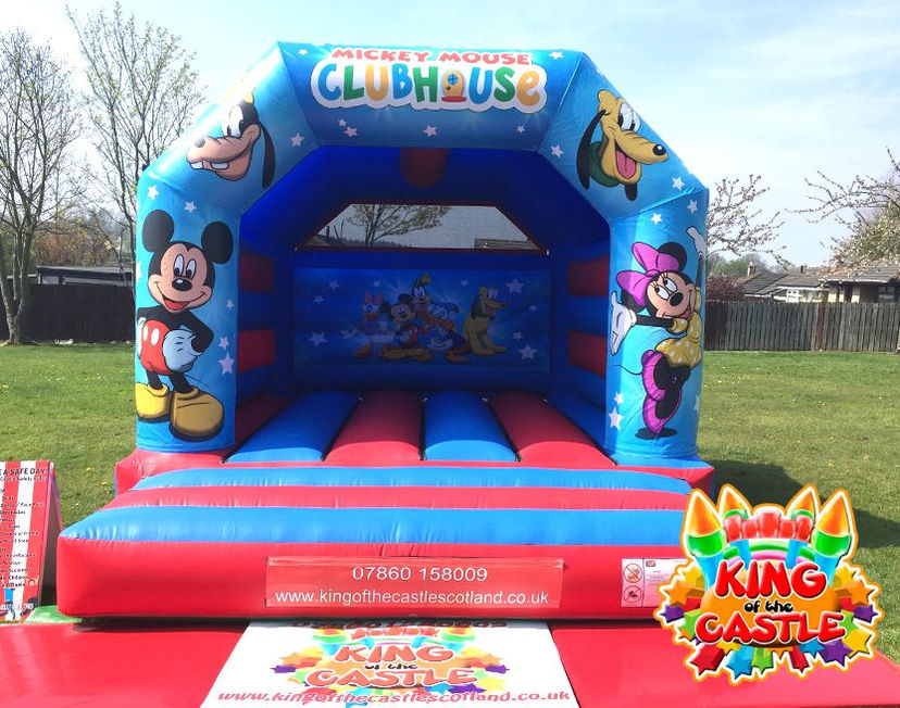Mickey & Minnie Bouncy Castle Hire throughout Fife: Dunfermline, Kirkcaldy & Glenrothes, plus Larbert, Clackmannanshire and Kinross
