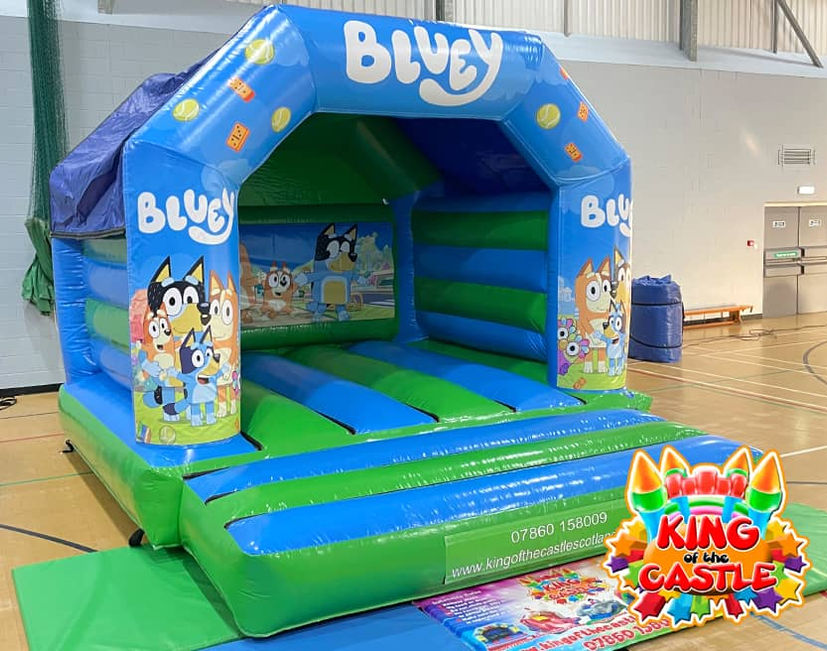 Bluey Bouncy Castle Hire in Dunfermline, Glenrothes and Kirkcaldy plus Tullibody, Larbert and Alloa