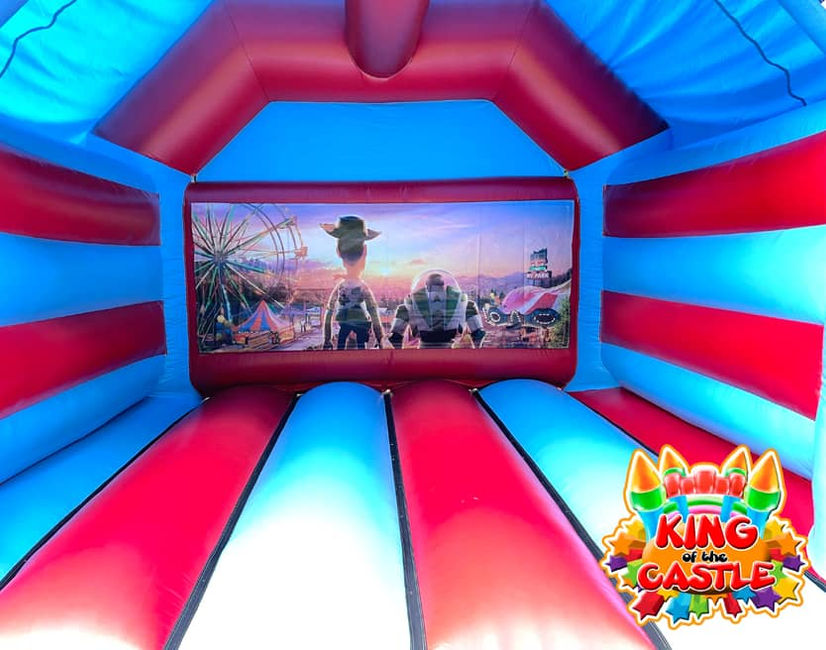 Toy Story Party Bouncy Castle Hire in Dunfermline, Glenrothes and Kirkcaldy plus Clackmannanshire, Larbert and Kinross