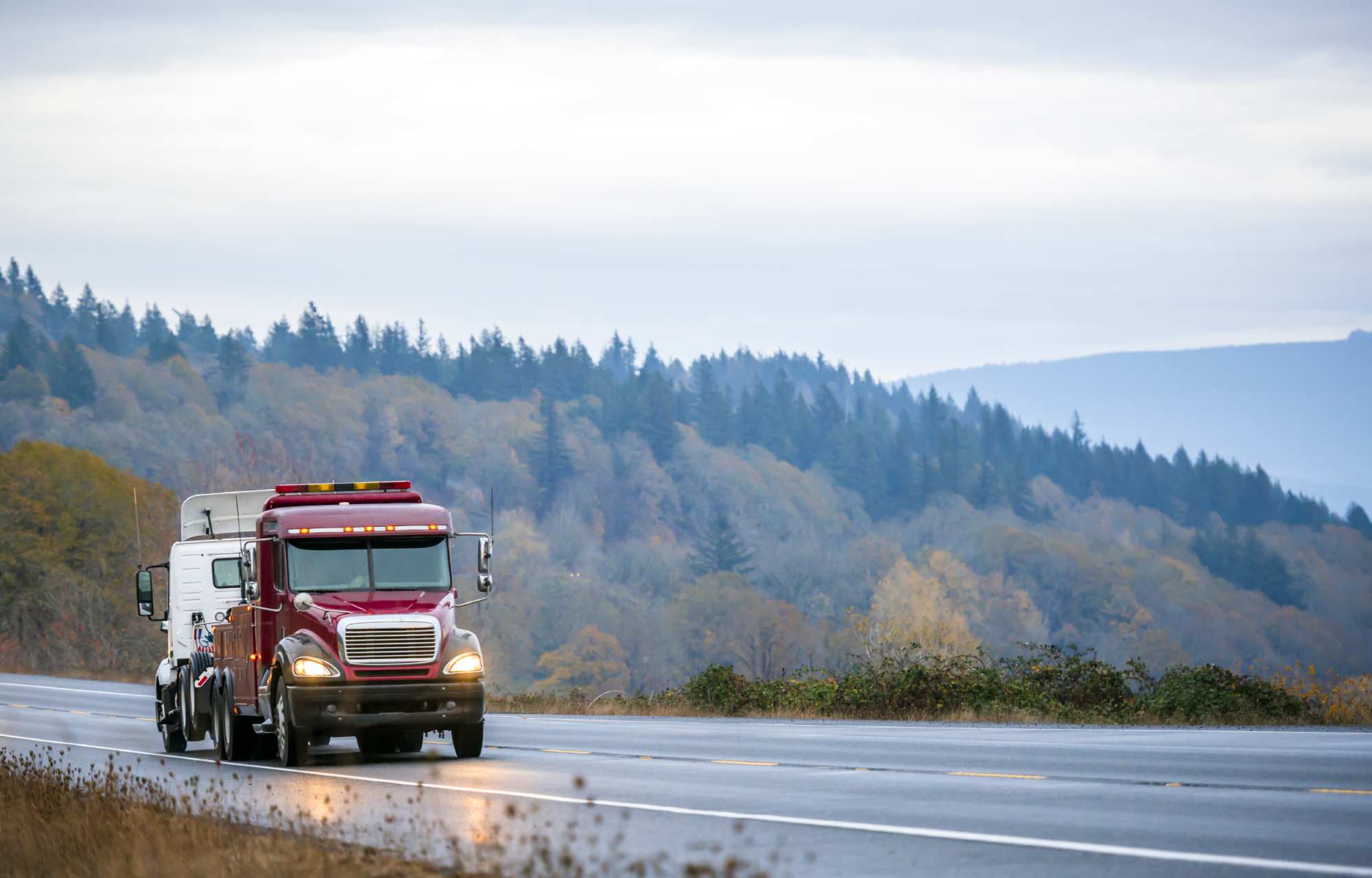 Camion lourd utilisé pour le transport sur route
