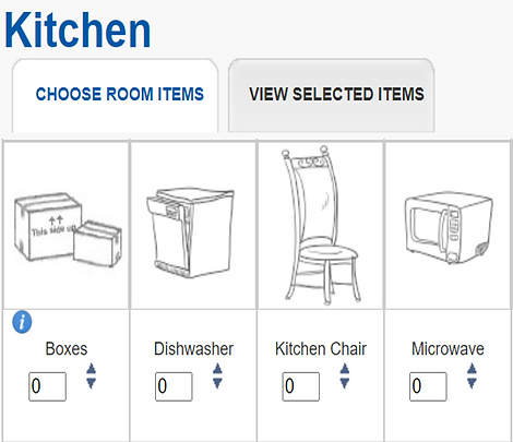 Choose room items