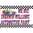 We mix Sherwin Williams automotive paint