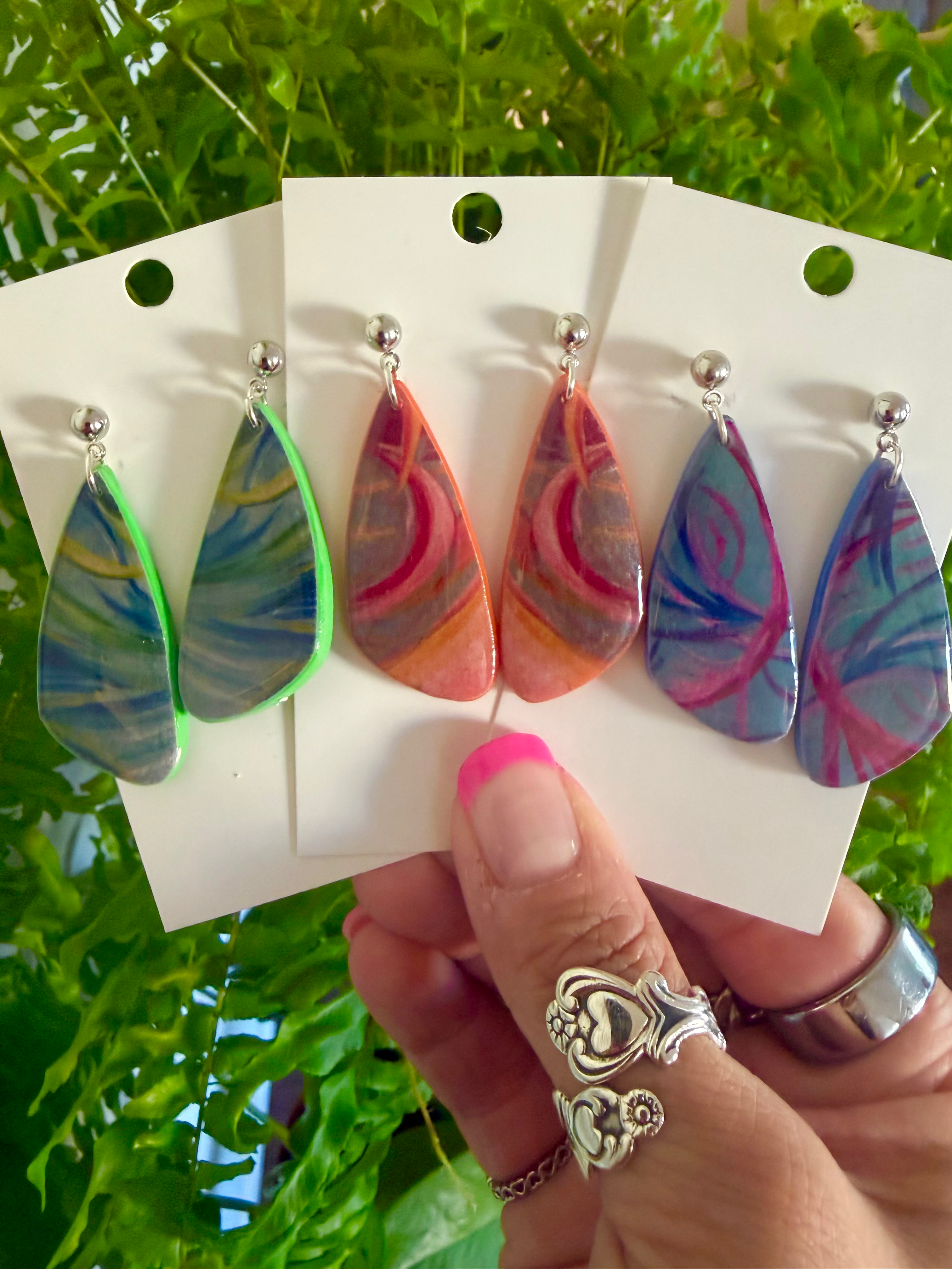 All 3 Dance of Color collection of earrings