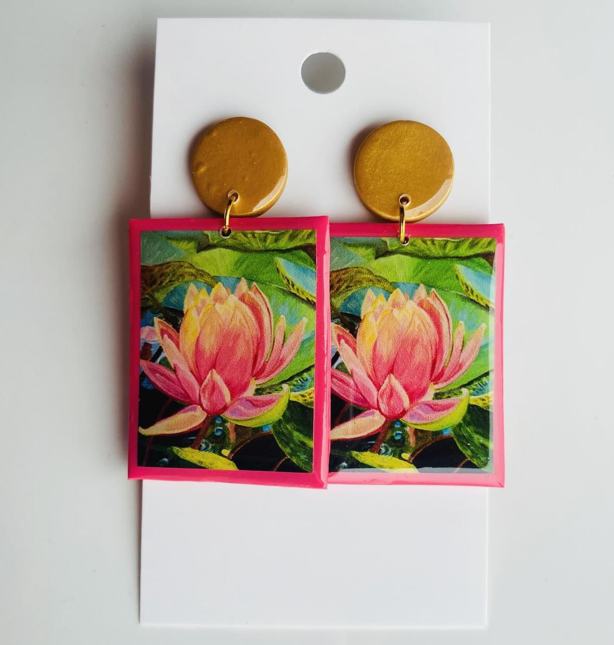Believe Pink earrings