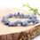 Miniature : Bracelet baroque aventurine bleue