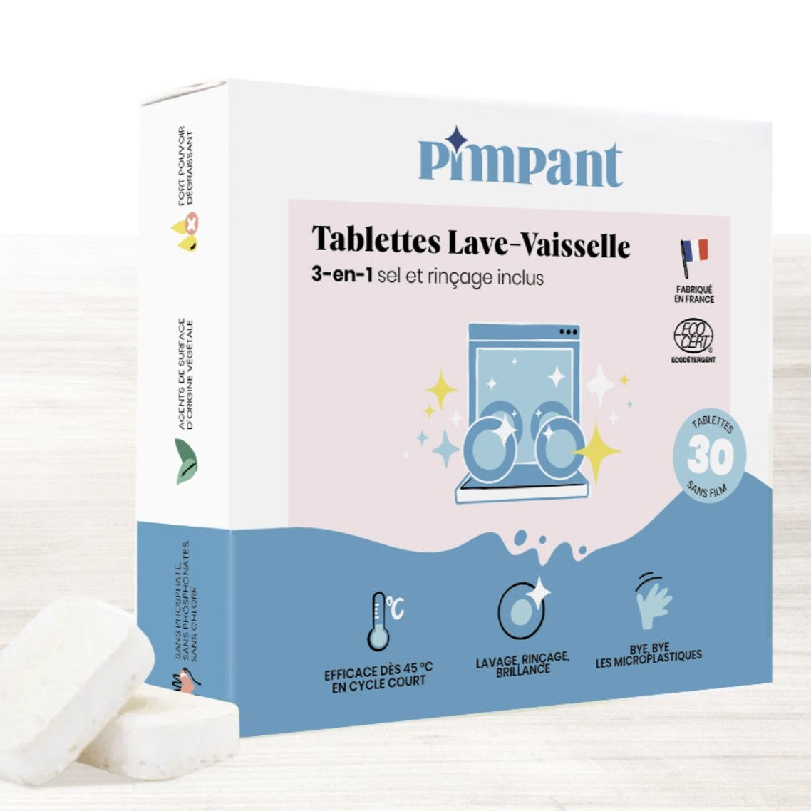 Tablettes lave-vaisselle Pimpant
