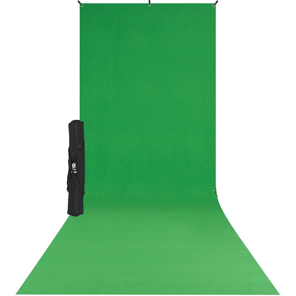 Thumbnail: Westcott 5x7' X-Drop Wrinkle-Resistant +2 Backdrop Kit Green Screen
