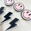 Thumbnail: Pink Happy Face Cupcake Toppers