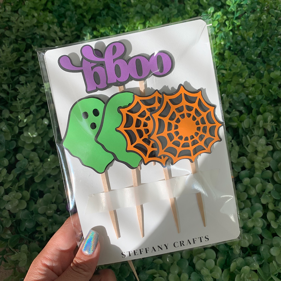 Thumbnail: Traditional Halloween Cupcake Toppers