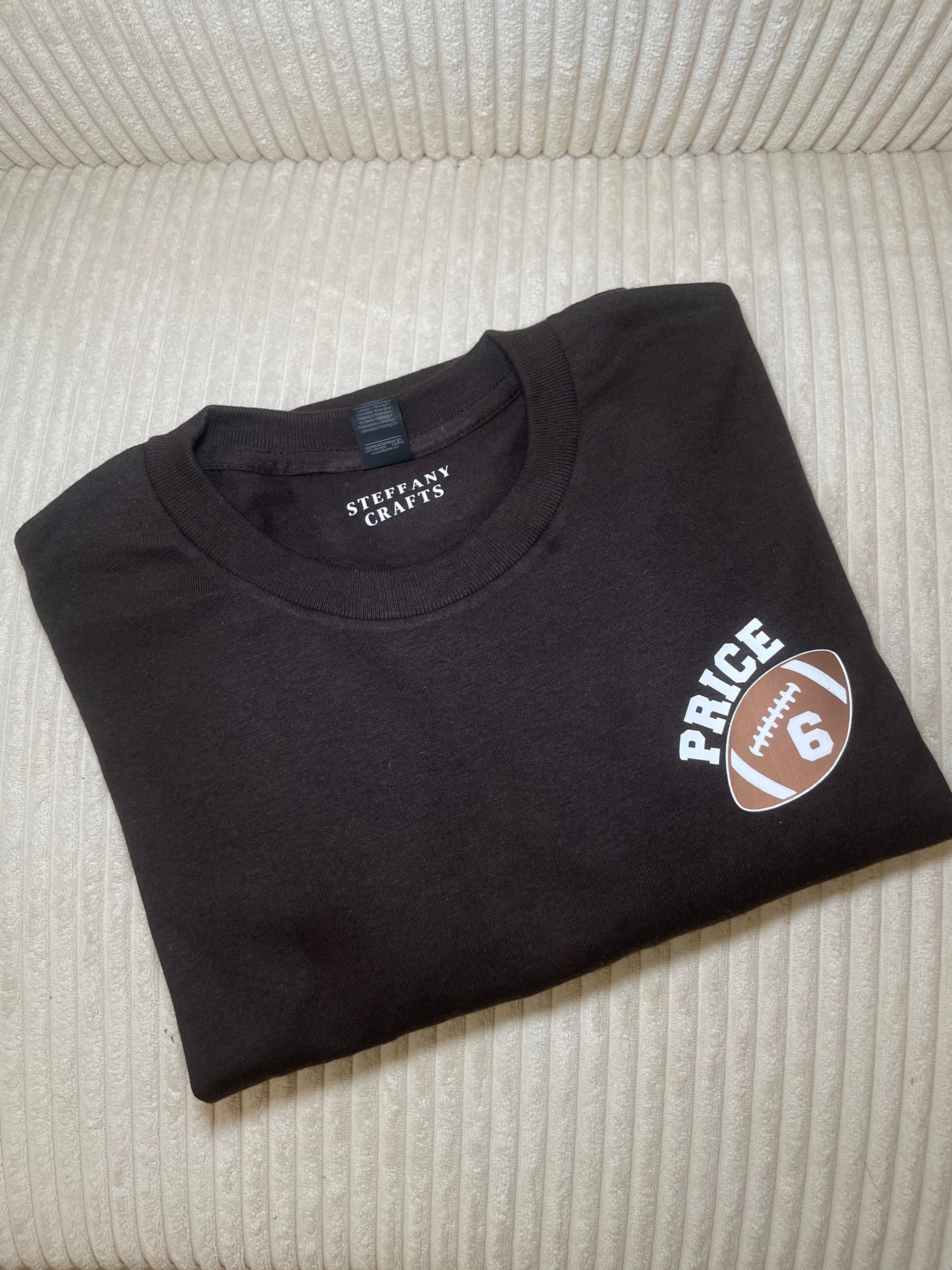 Quarterback Heart Custom Tee