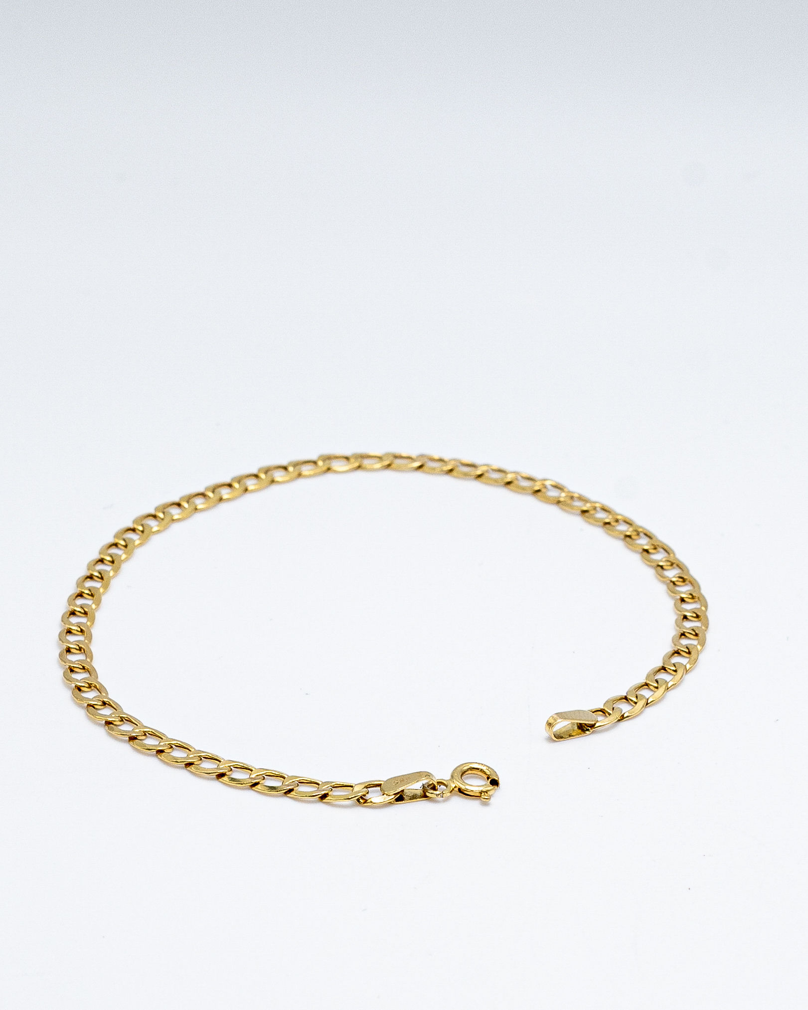 14ct Gold Curb Bracelet 
