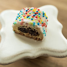 seasonal fig bar with colorful sprinkles
