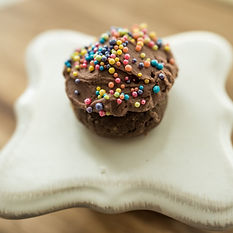 chocolate rum ball with sprinkles
