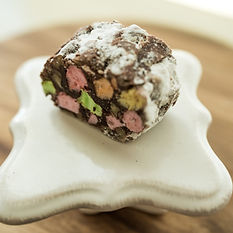 church window cookies with colorful marshmellow