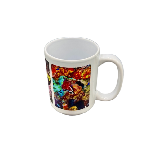 Thumbnail: White Pink Coral Mug- 15oz