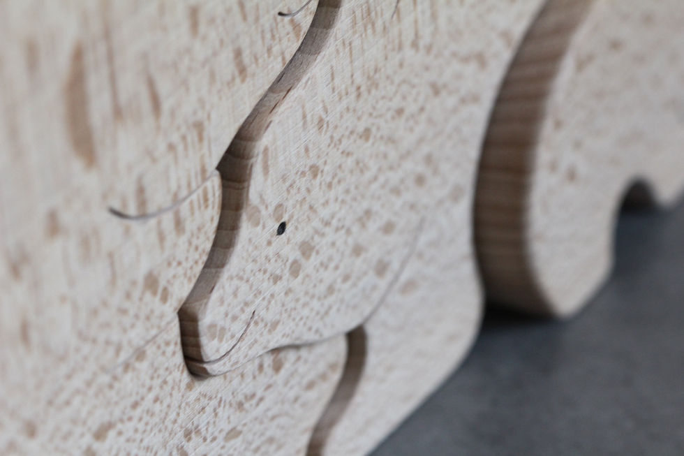 Miniature : Famille de quatre Ours au cœur blanc 