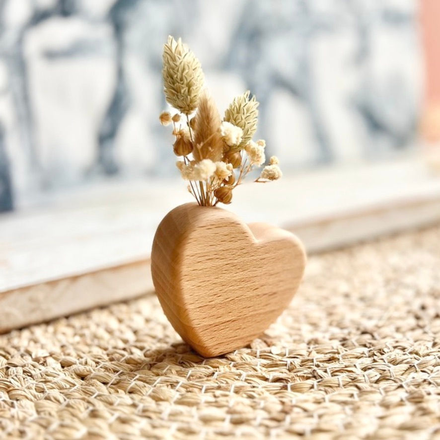 Miniature : le petit soliflore coeur