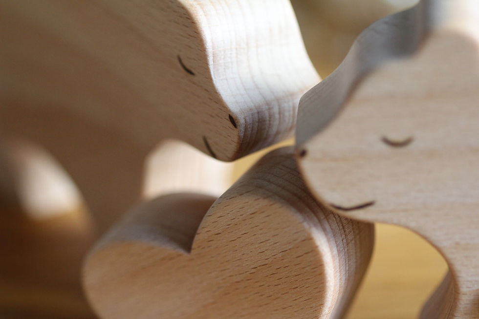 Miniature : Puzzle famille de 3 ours au cœur rouge