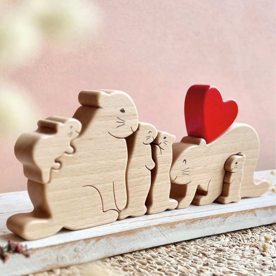Miniature : Puzzle famille de marmottes