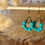 Miniature : Boucles d'oreilles goutte Vert Tropique