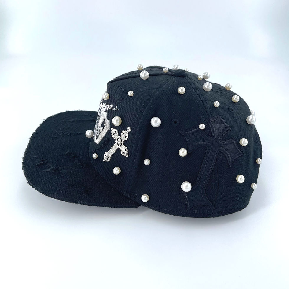 Thumbnail: SANVI costumized Flat Cap Pearls