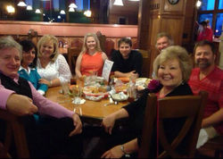 Dinner with friends and family