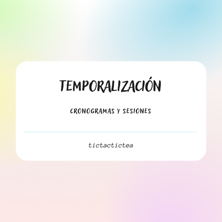 TEMPORALIZACIÓN