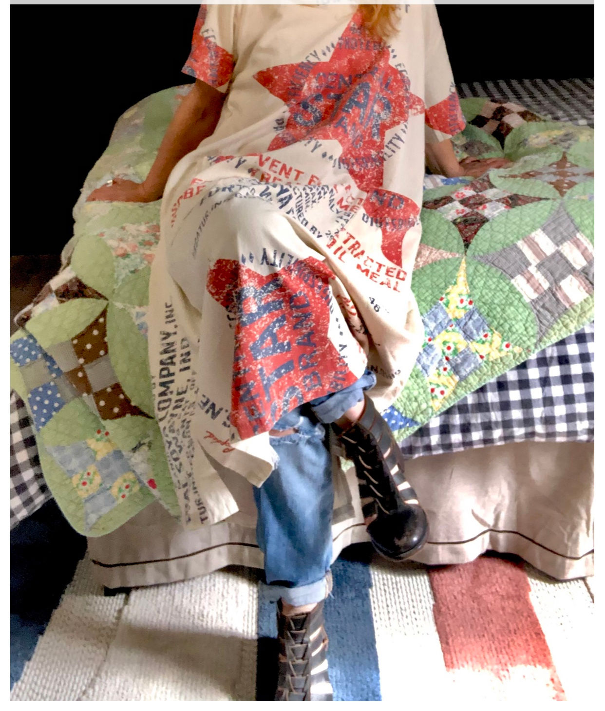 Weekend Mercantile feedsack Dress - Jaded Gypsy