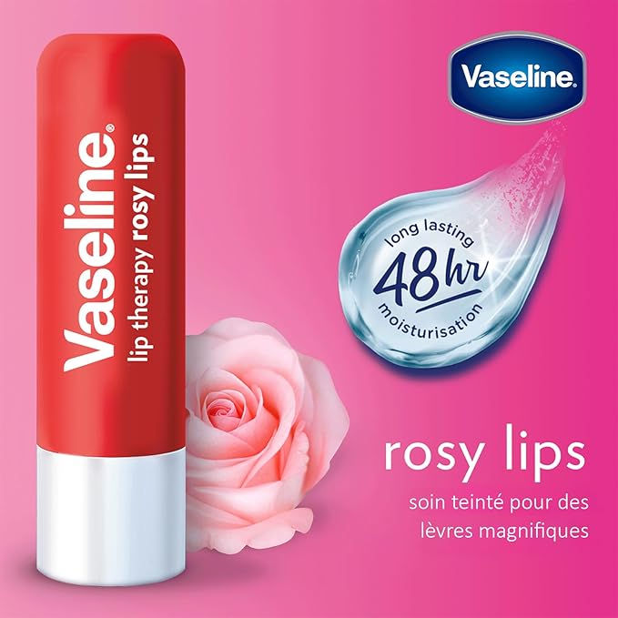 Miniatura: Vaseline Lip Therapy Rosy | Baume à lèvres teinté nourrissant | Hydratant 4,8g
