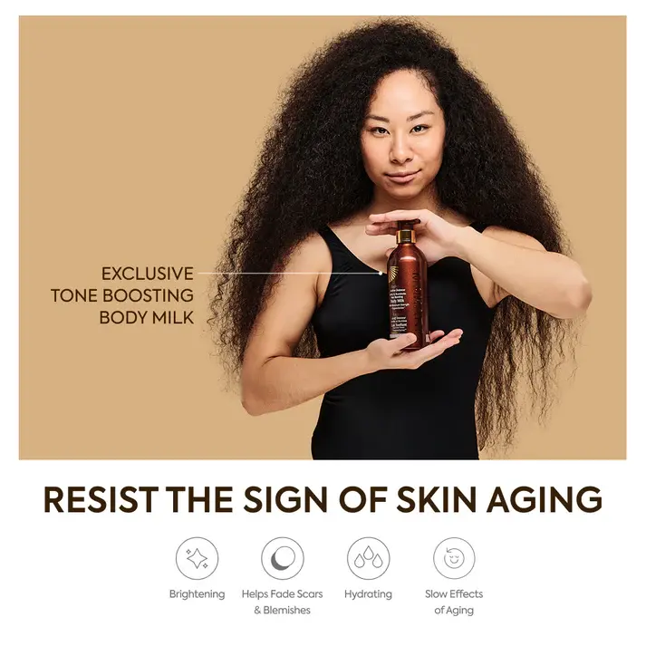 Miniatura: Le lait corporel Makari Exclusive Skin Tone Boosting 16,8 oz est une lotion