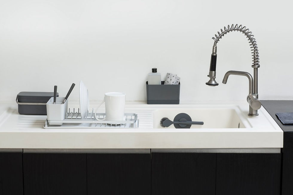 Miniatura: Escorredor Compacto Cinza Claro - Brabantia