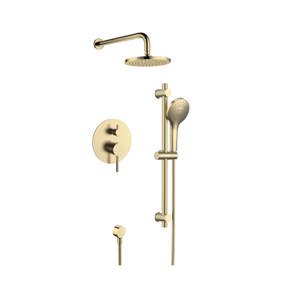 Brushed Gold Shower Head