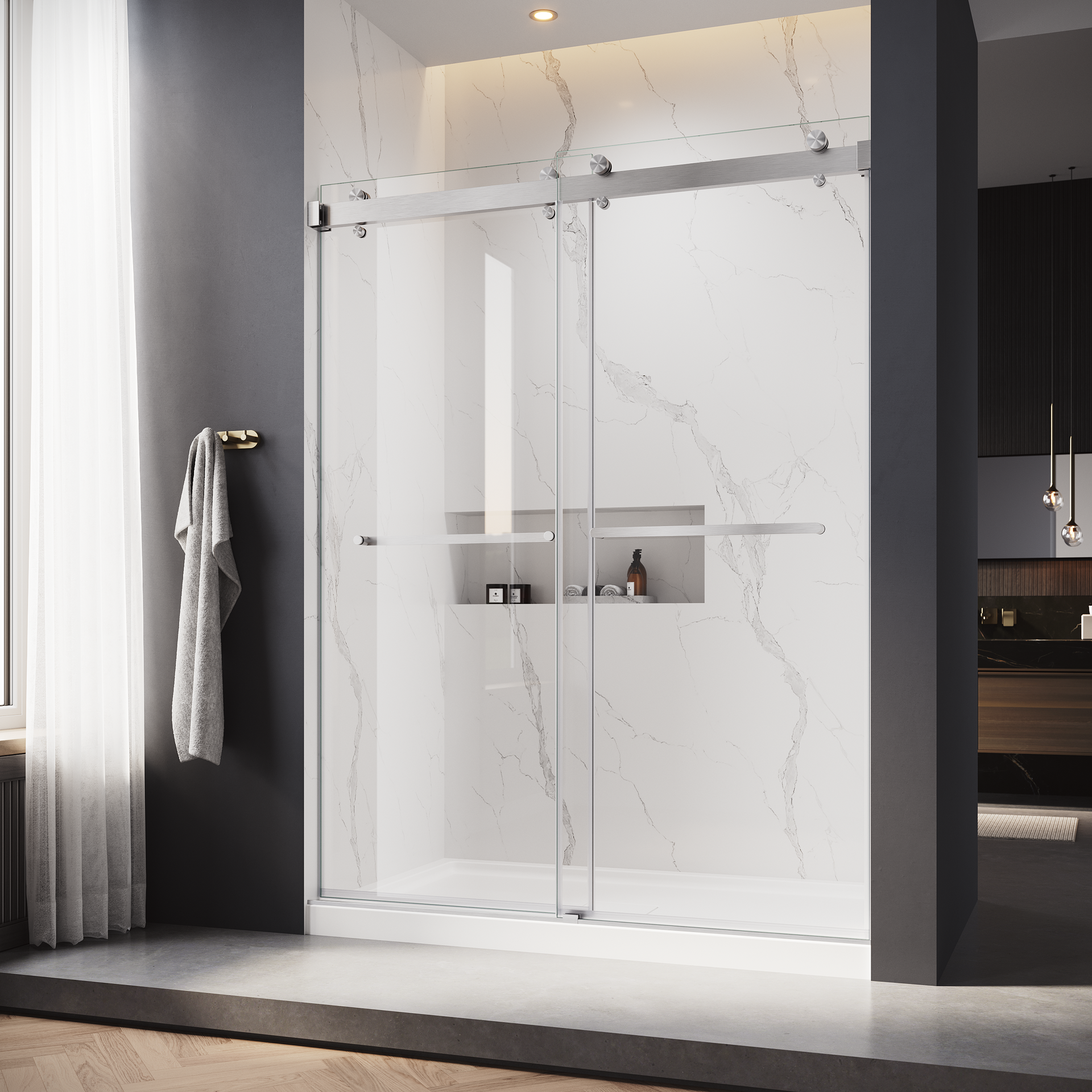 Matte Black Shower