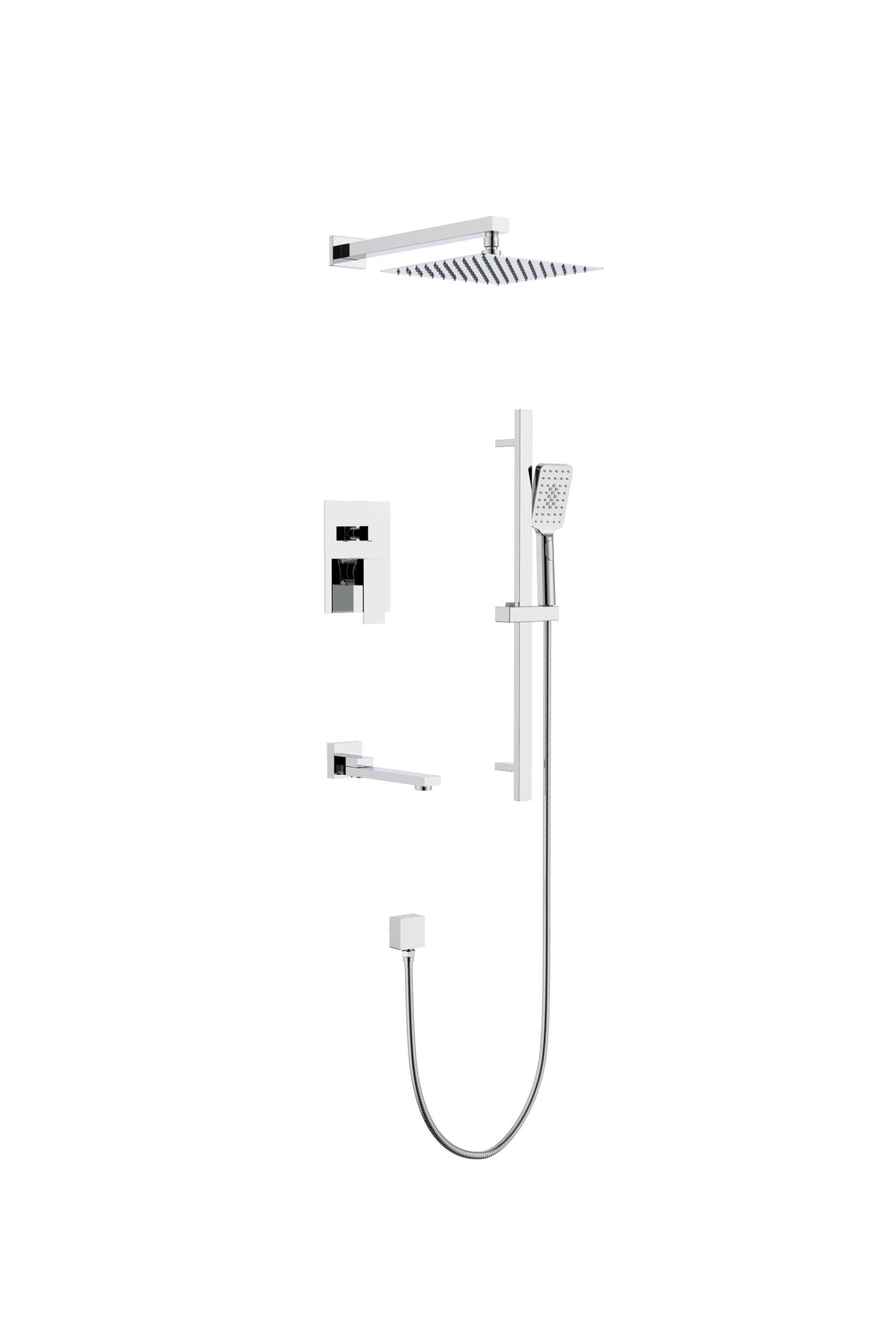 Matte Black Rain Shower