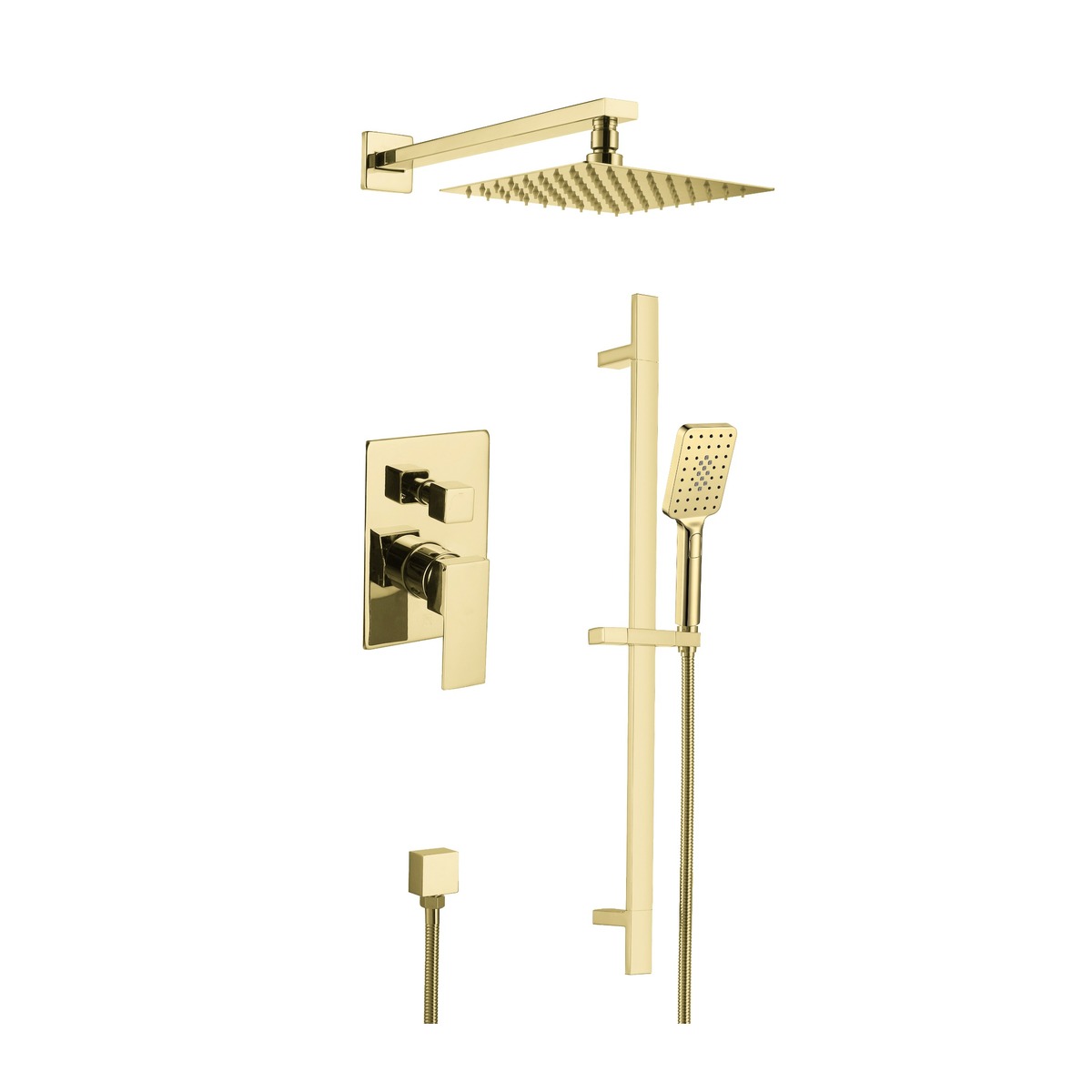 Brushed Gold Shower Head