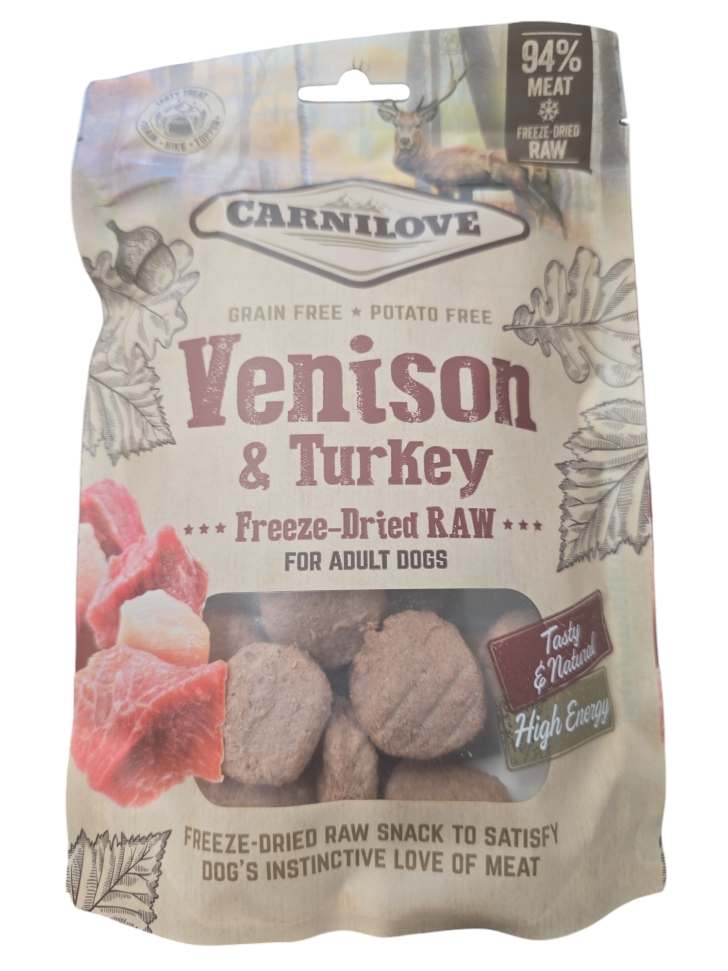 Carnilove freeze dried treats.