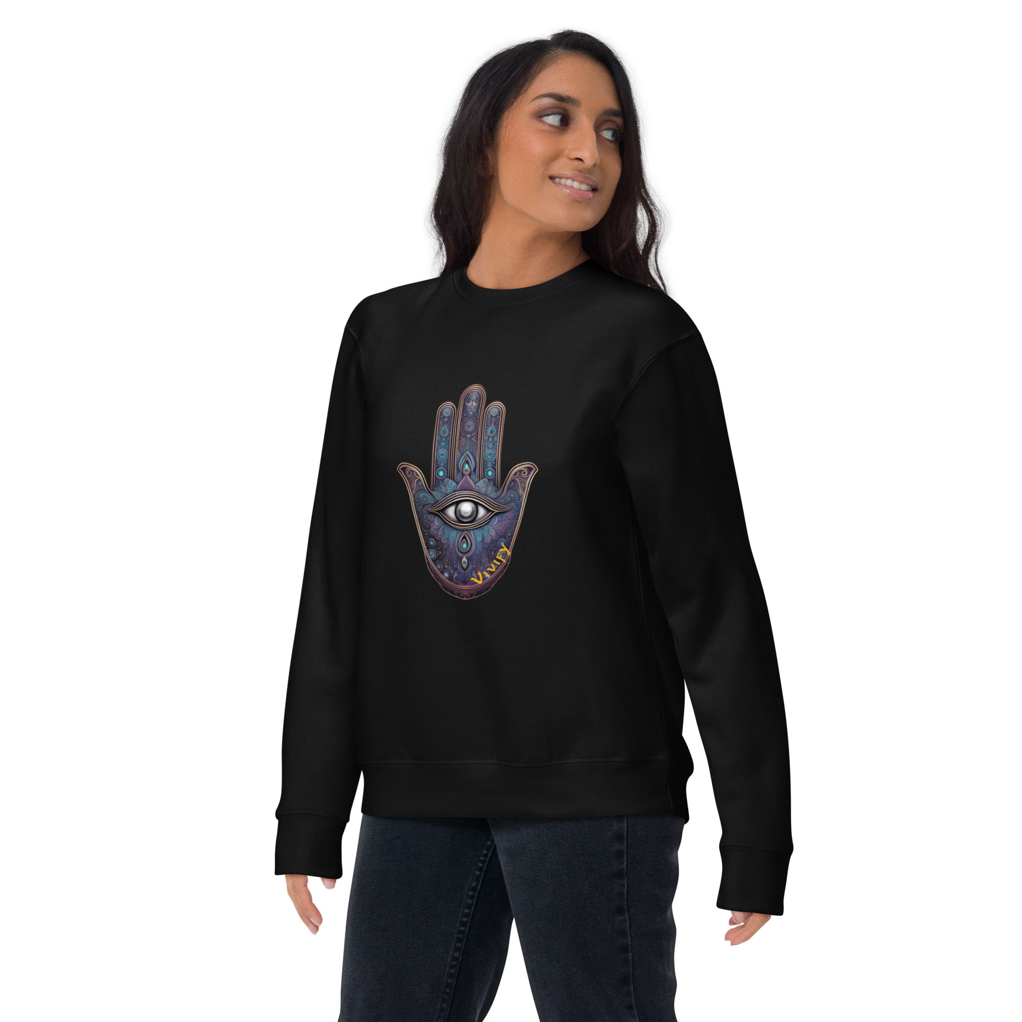 Hamsa Hand Premium Crewneck Sweatshirt