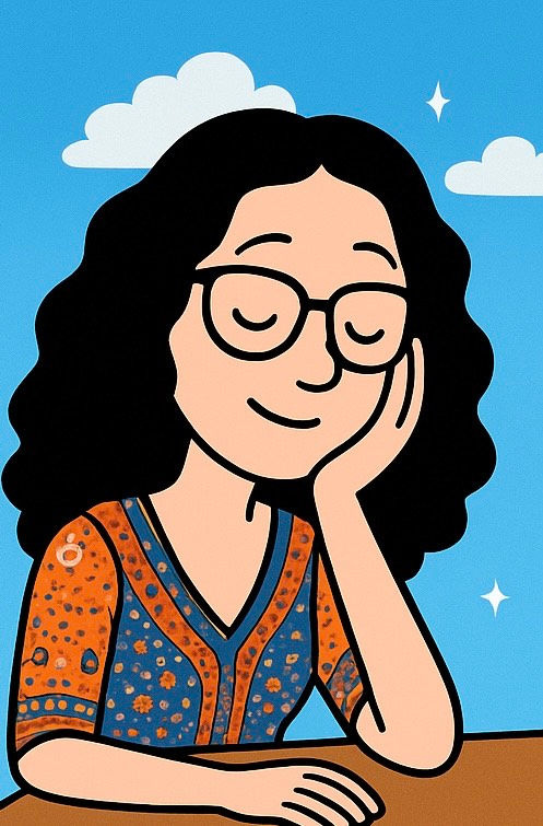Cartoon recruitingSHEro daydreaming about writing a blog post about When our Dreams Arrive in Disguise