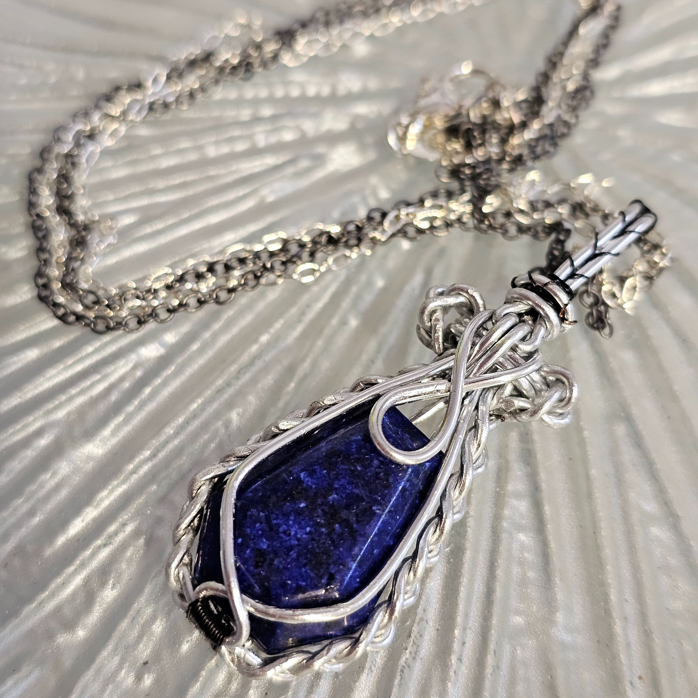 Lapis Lazuli Wrapped Stone