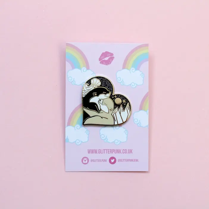 Otters Enamel Pin