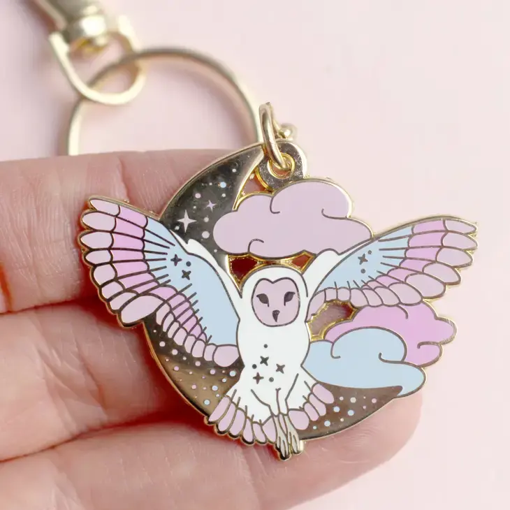 Pastel Owl Keychain
