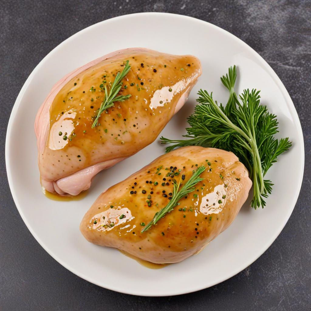 TUMBLED HONEY MUSTARD CHICKEN BREAST-2PC (260-280Gms)